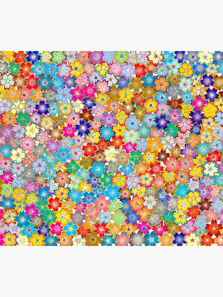 "Colorful Floral" Poster by Watonga Redbubble