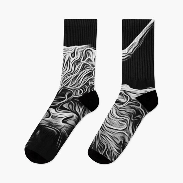 Item preview, Ghostly Scottish highland cow design.  designed and sold by TrippyEarth.