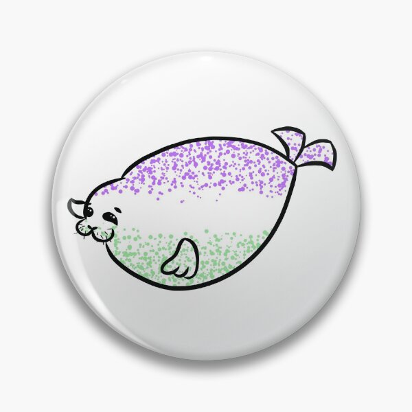 Item preview, Playful Yuki the Seal (genderqueer edition) designed and sold by Zavariell.