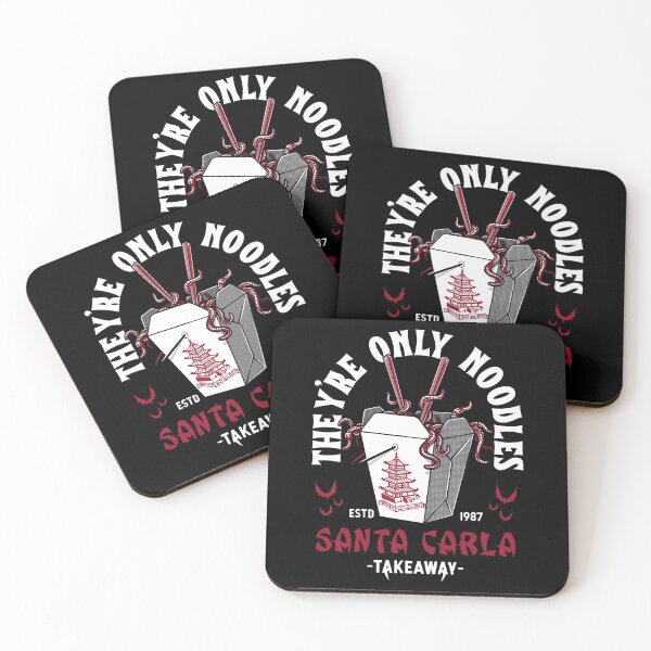 Item preview, They're Only Noodles - Santa Carla Chinese Food - Retro Vampire Horror designed and sold by Nemons.