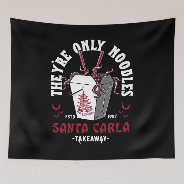 Item preview, They're Only Noodles - Santa Carla Chinese Food - Retro Vampire Horror designed and sold by Nemons.