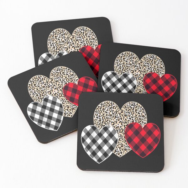 Item preview, Girls Valentines Day Shirts Hearts Love Leopard Plaid Gift T-Shirt designed and sold by Trendy Shirt.