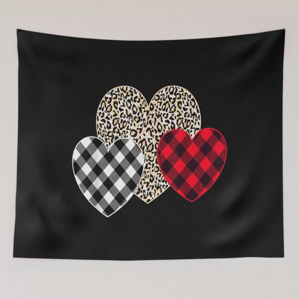 Item preview, Girls Valentines Day Shirts Hearts Love Leopard Plaid Gift T-Shirt designed and sold by Trendy Shirt.