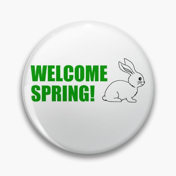 Item preview, Welcome Spring Bunny Cartoon designed and sold by jaycartoonist.