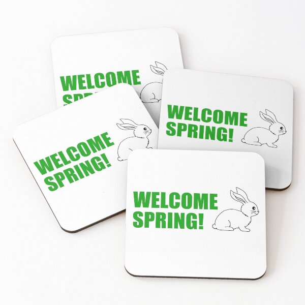 Item preview, Welcome Spring Bunny Cartoon designed and sold by jaycartoonist.