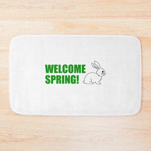 Item preview, Welcome Spring Bunny Cartoon designed and sold by jaycartoonist.