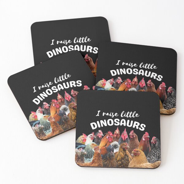 Item preview, I raise little dinosaurs. Hens and roosters posing for the camera, adorable designed and sold by Orianah.