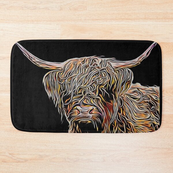 Item preview, Cute stylish vibrant Scottish cow design  designed and sold by TrippyEarth.