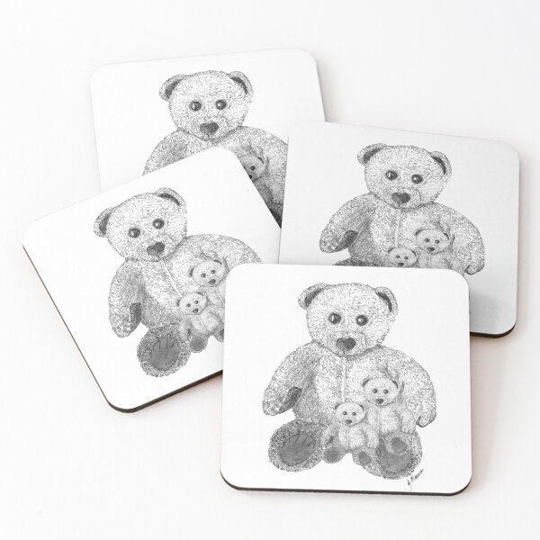 Item preview, Three Little Bears, Mummy and Babies, Teddy Bears, hand painted. Design 3 designed and sold by Jennifer Morcom.