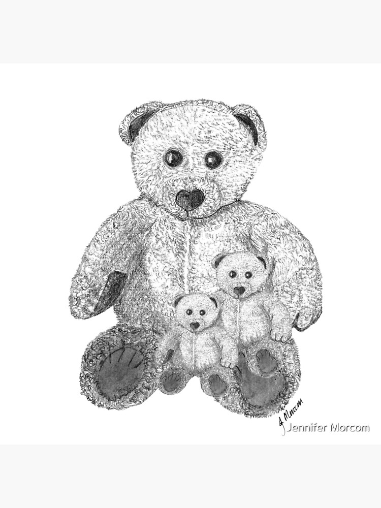 Hand drawn isolated Teddy bear. Doodle vector... - Stock Illustration  [93140474] - PIXTA