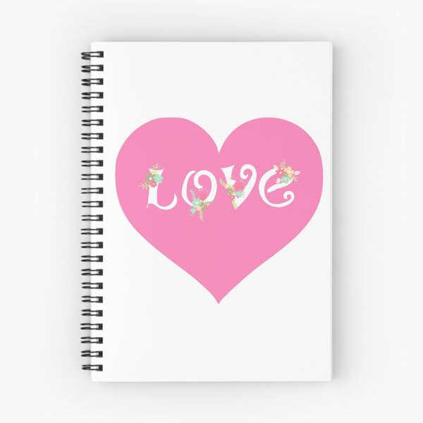 Item preview,  Love Floral Text in a Cute Pink Heart designed and sold by joseartgel.