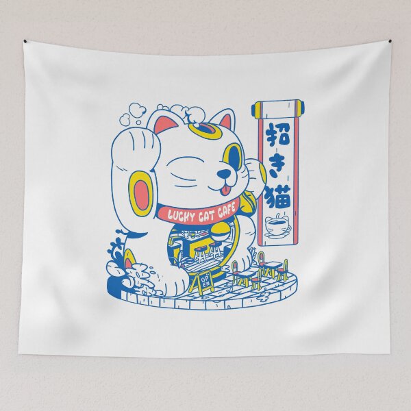 Artikelvorschau, Lucky Cat Coffee Shop entworfen und verkauft von Fitas Artwork.