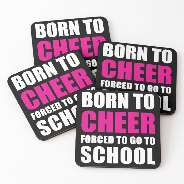 Item preview, Born to Cheer Forced to Go To School designed and sold by TendyTees.