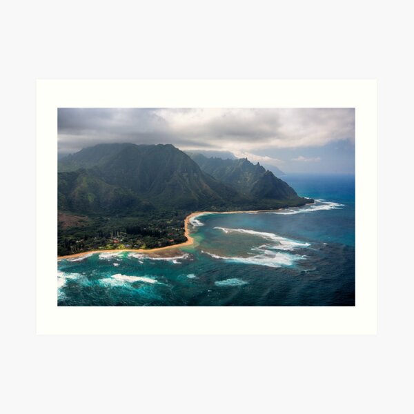Tunnels Beach - Kauai Art Print