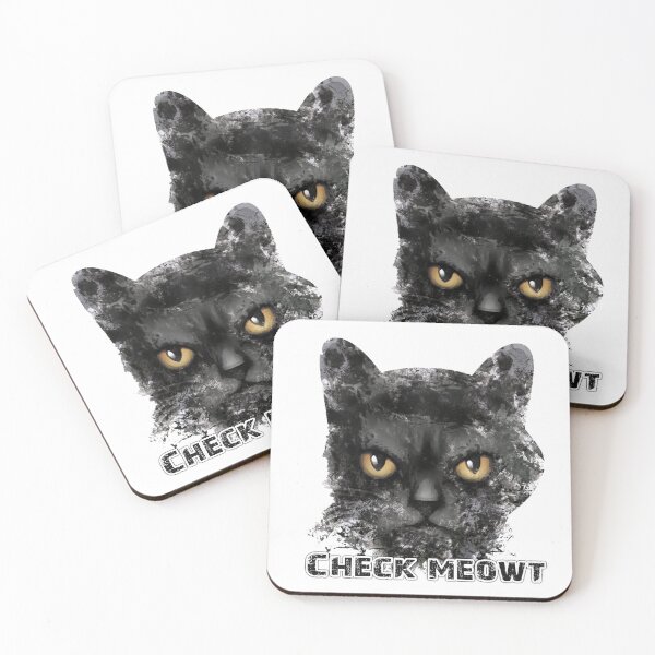 Item preview, Check Meowt, Cat Lover, Funny Cat, Black Cat designed and sold by oussimakh.