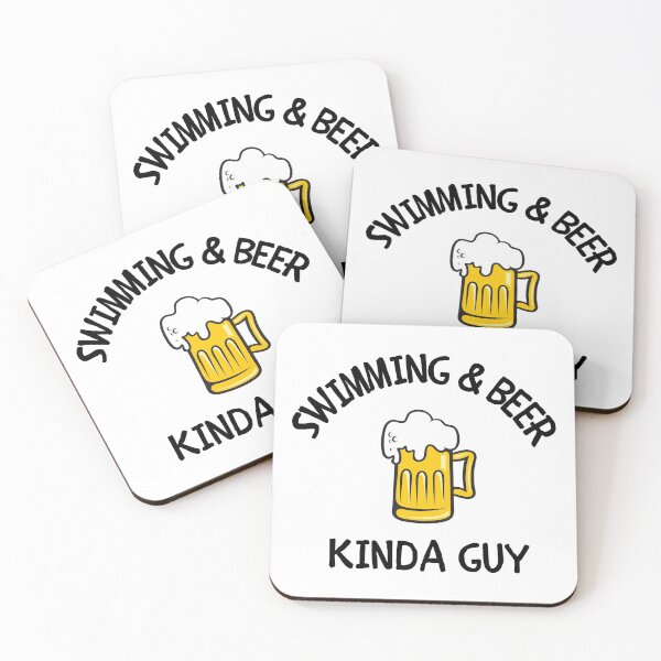 Item preview, Swimming & beer kinda guy designed and sold by TheGreenGoat.
