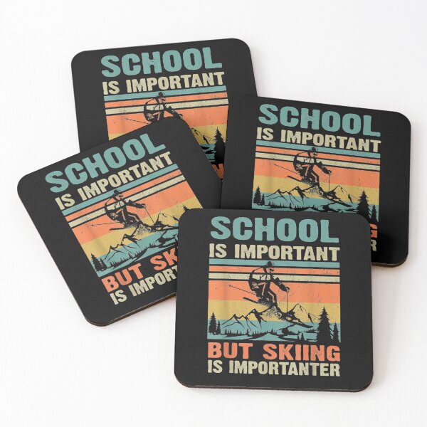 Item preview, Vintage School Is Important But Skiing Is Importanter Gifts  designed and sold by ninapfvu.