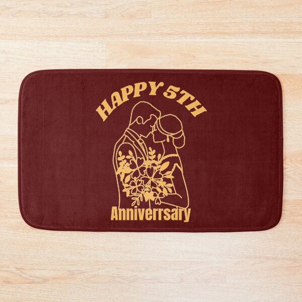 Item preview, HAPPY 5TH ANNIVERSARY designed and sold by EmotionArt.