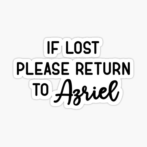 Return to Azriel Sticker