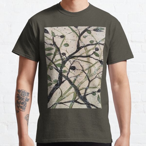 Branch - olive tree leaf' Unisex Baseball T-Shirt
