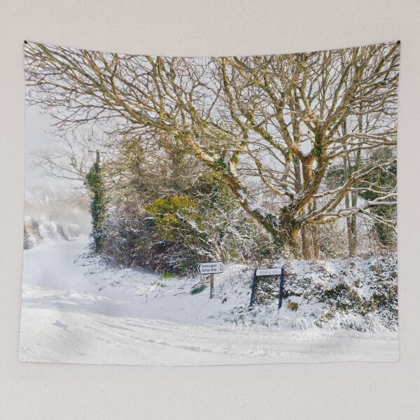 Item preview, Snow In Mylor Bridge designed and sold by Terri Waters Photography & Design.