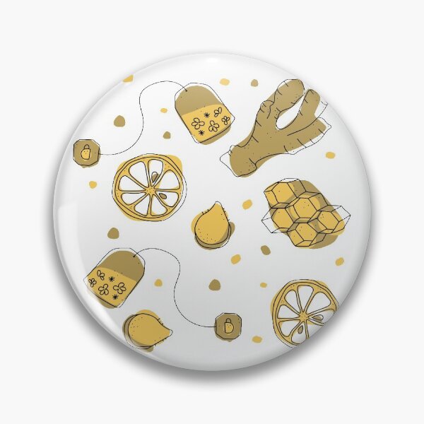 Item preview, Lemon ginger tea pattern designed and sold by MarcinkuGreta.