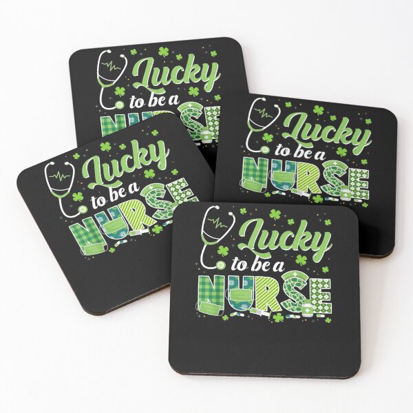 Item preview, Nurse St Patrick's Day Lucky To Be A Nurse Shamrocks Plaid  designed and sold by ninapfvu.