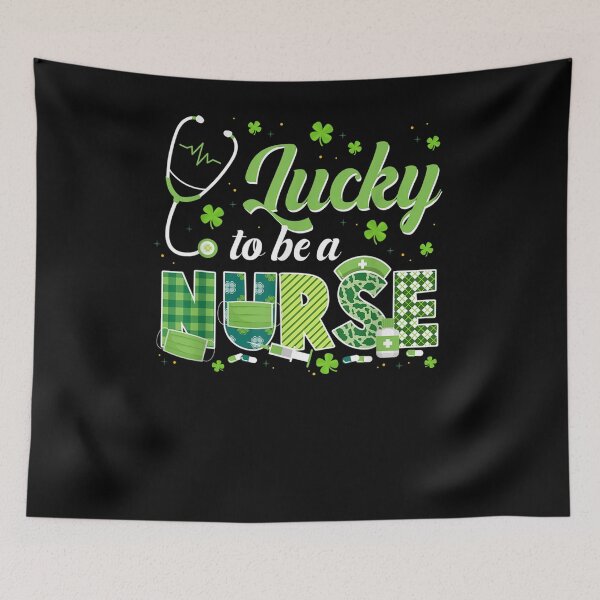Item preview, Nurse St Patrick's Day Lucky To Be A Nurse Shamrocks Plaid  designed and sold by ninapfvu.