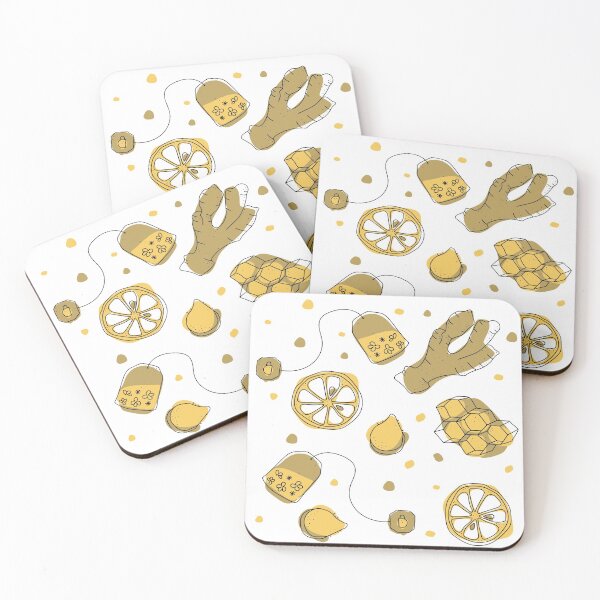 Item preview, Lemon ginger tea pattern designed and sold by MarcinkuGreta.
