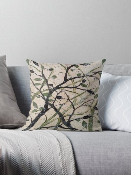 Item preview, Olive Branch Abstract Art designed and sold by taiche.
