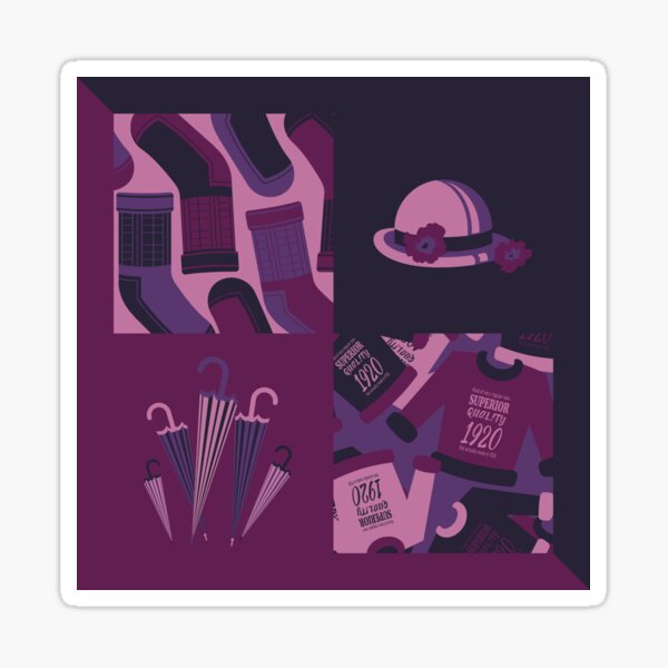 A Picture Matching IKEA Brunkrissla Purple Covers Sticker