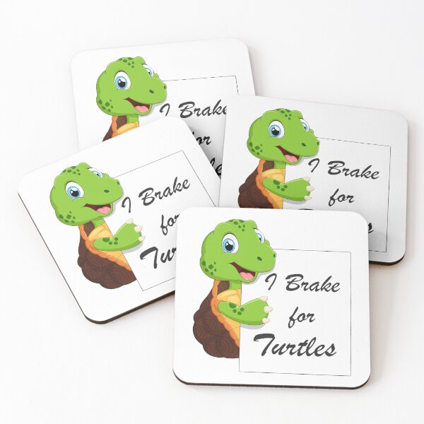 Item preview, I Brake for Turtles designed and sold by printrendstore.