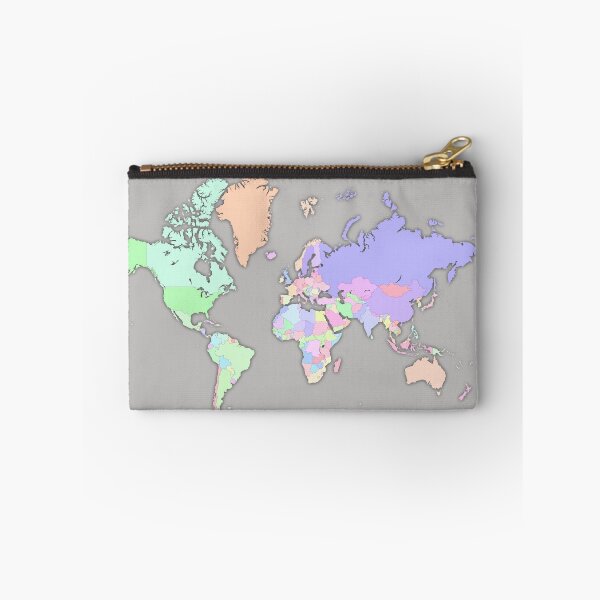 Item preview, colorful map of the world countries with international boundary designed and sold by mashmosh.