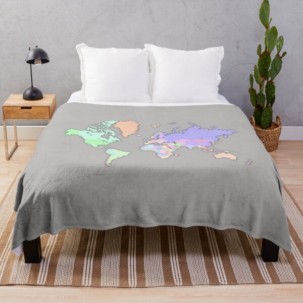 Item preview, colorful map of the world countries with international boundary designed and sold by mashmosh.