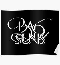 Bad Suns Lettering - White Poster
