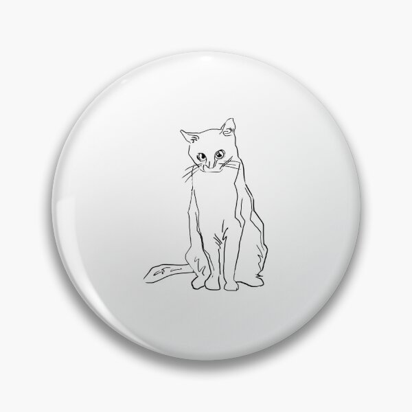 Artikelvorschau, Minimal Line Cat Illustration - BlacLine entworfen und verkauft von BlacLine.