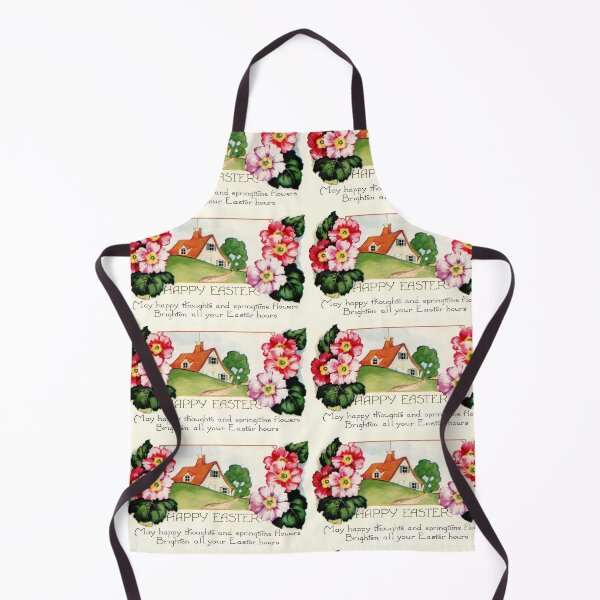 Item preview, Happy Easter small village spring flowers scene designed and sold by aapshop.