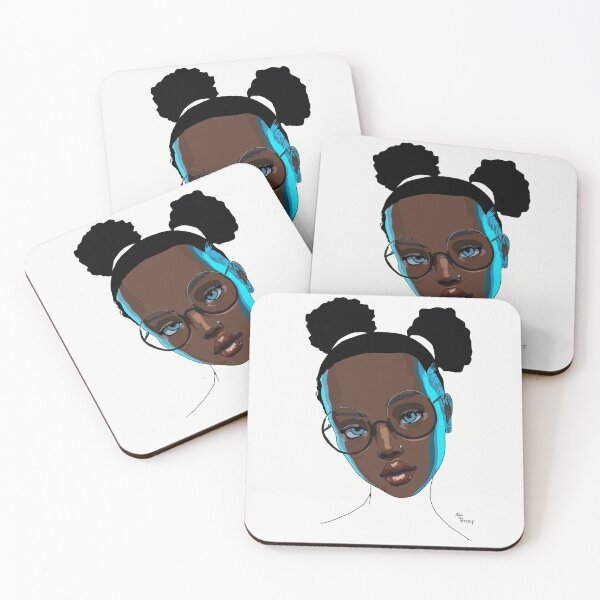 Item preview, Beautiful black girl drawing designed and sold by NoxDaArtist.