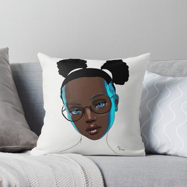 Item preview, Beautiful black girl drawing designed and sold by NoxDaArtist.