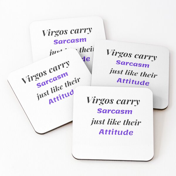 Item preview, Virgo zodiac sign and sarcasm quotes theme gifts (in white) designed and sold by RebelliousRosee.