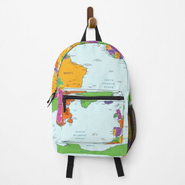 Item preview, Detailed World Map with names of the oceans, seas, Lakes, Rivers, capitals and cities , countries name and international boundaries designed and sold by mashmosh.