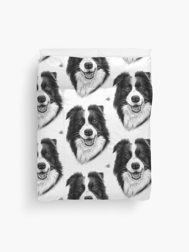border collie duvet set