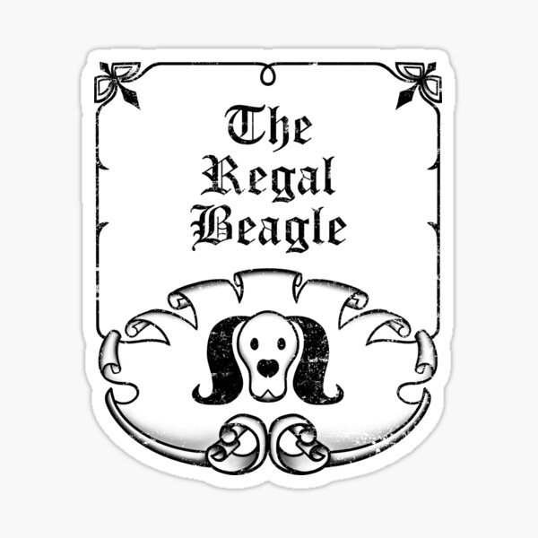 The Regal Beagle Pop Culture Fictional Bub Crest Sticker