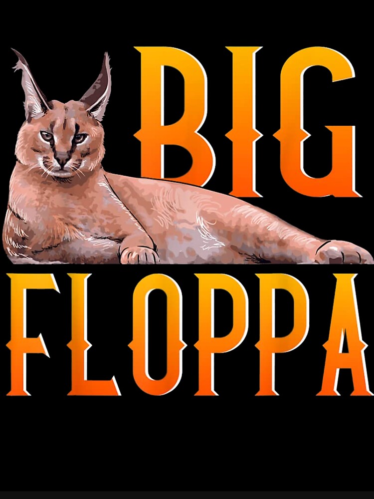 Big Floppa Meme Cute Caracal Cat Premium T-Shirt