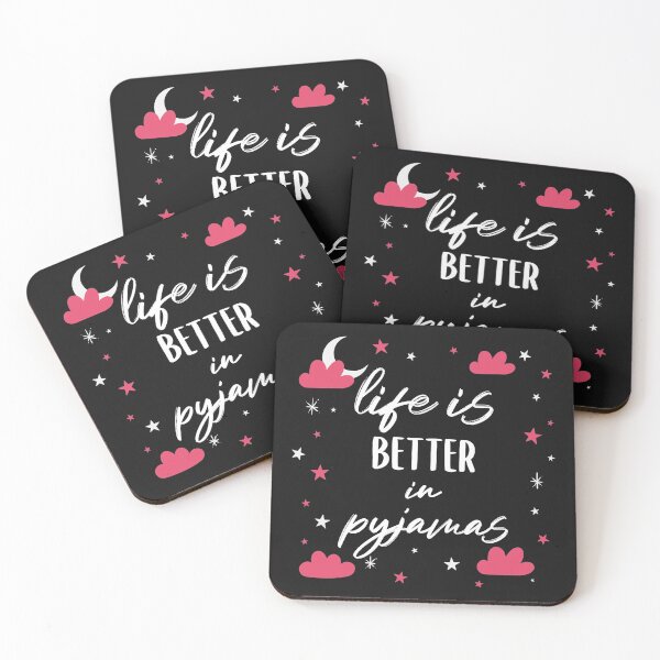 Item preview, Life Is Better In Pyjamas designed and sold by curledup-cat.