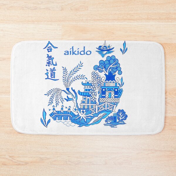 Item preview, Ueshiba Aikido Castle Willow Scene - Martial Arts designed and sold by Zanshin-Art.