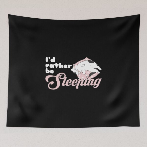 Item preview, I'd Rather Be Sleeping - Funny Cute Cat Bed designed and sold by PrintPress.