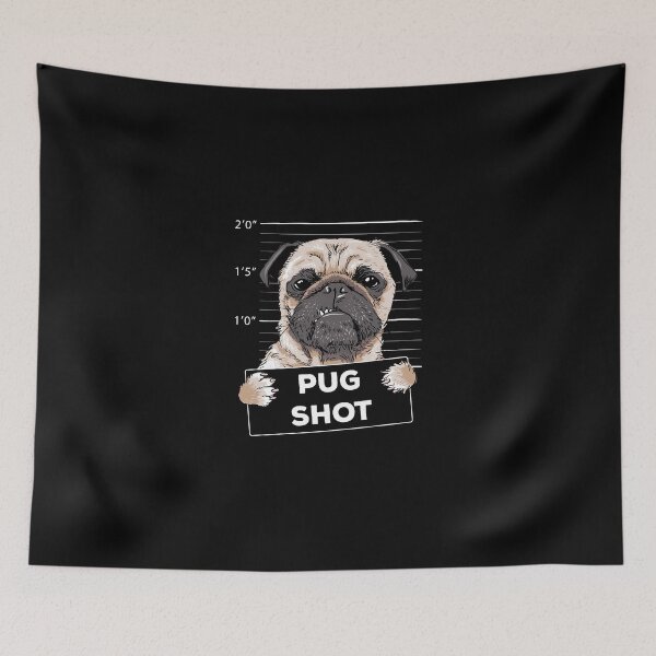 Item preview, Pug Shot - Funny Criminal Dog Sarcastic Joke designed and sold by PrintPress.