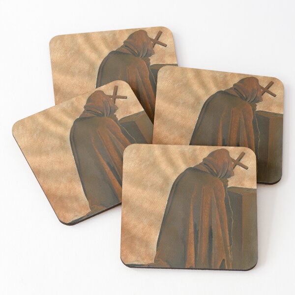 Item preview, Gregorian Monk In Prayer Wearing Hooded Cassock designed and sold by taiche.