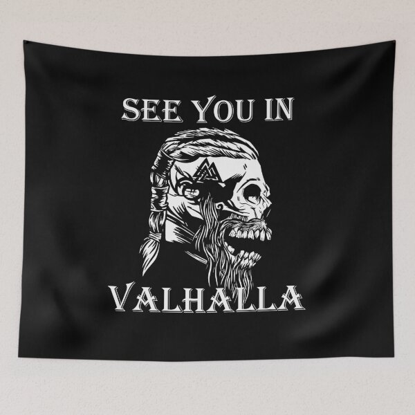 Item preview, Viking T-shirt See you in Valhalla Odin designed and sold by ausgefuchst.